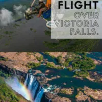 Taking a MicroFlight over Victoria flights in Zambia /Zimbabwe in Africa