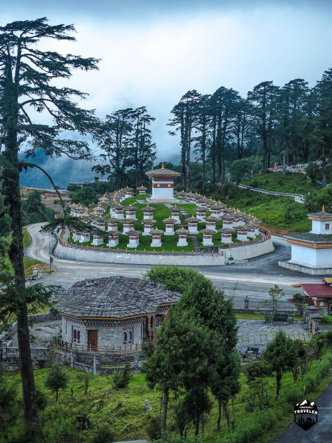 Dochula Pass is the at 3100m (10171ft) high mountain pass you will have to cross when traveling from Thimphu to the eastern part of Bhutan.