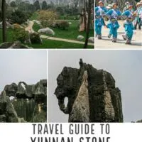 Travel guide to Stone forest in Yunnan province in China, a Unesco world heritage site