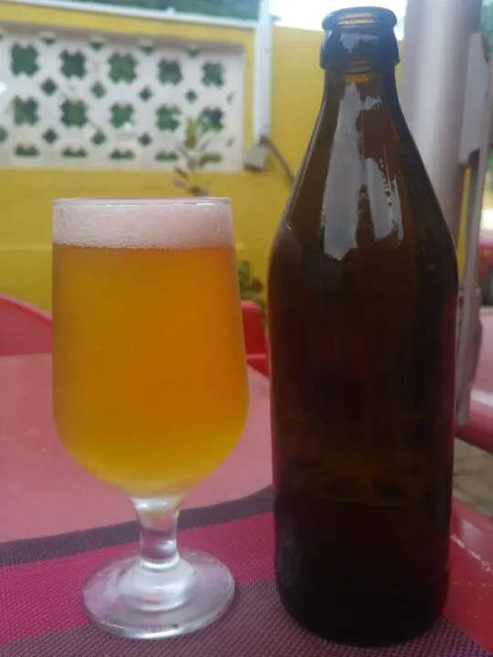 The local beer in Sao Tome & Principe comes without any label-