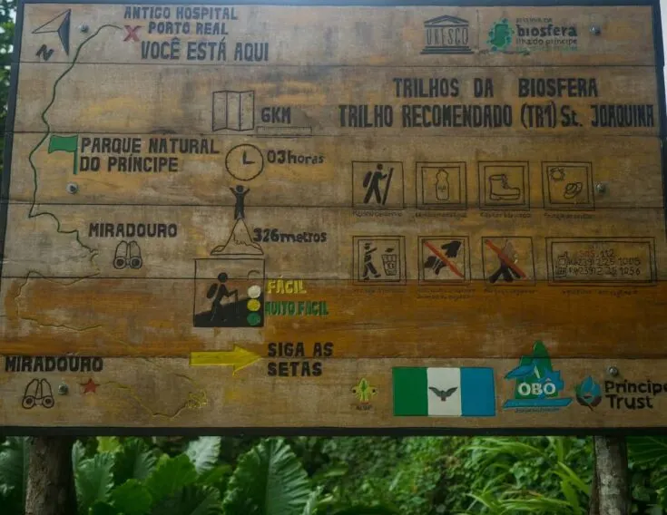 Hiking map Principe