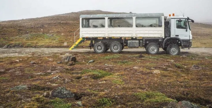 Greenland bus traveling
