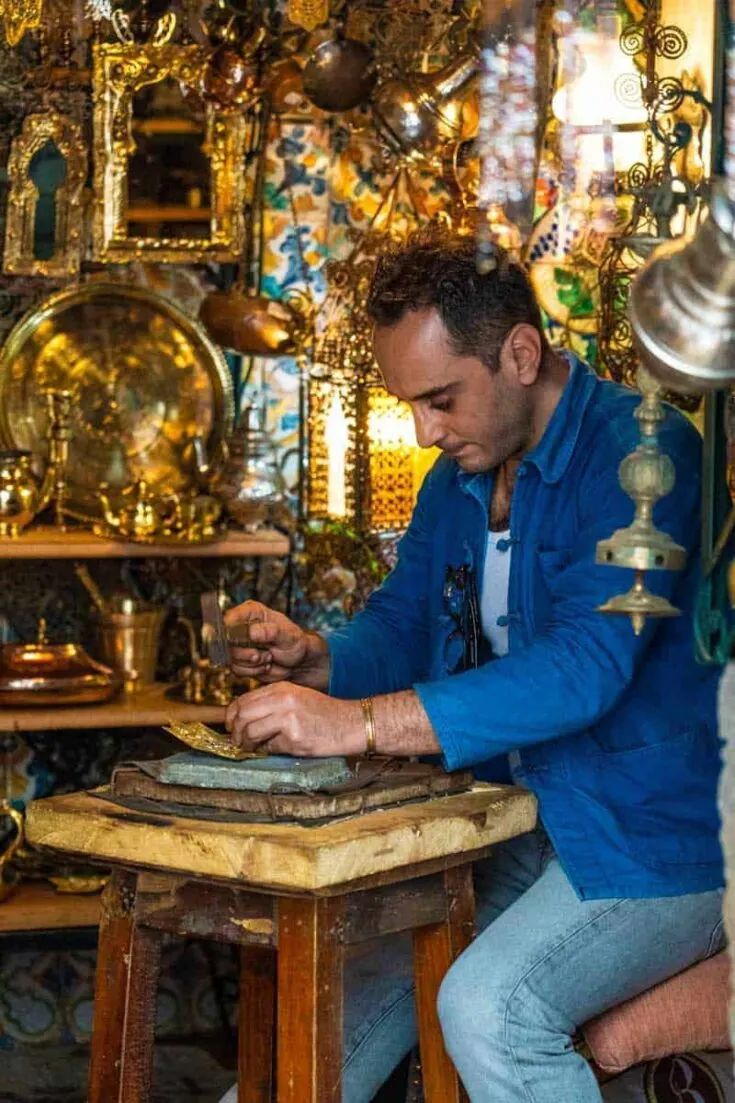 Traditional handicraft in the Casbah algeria