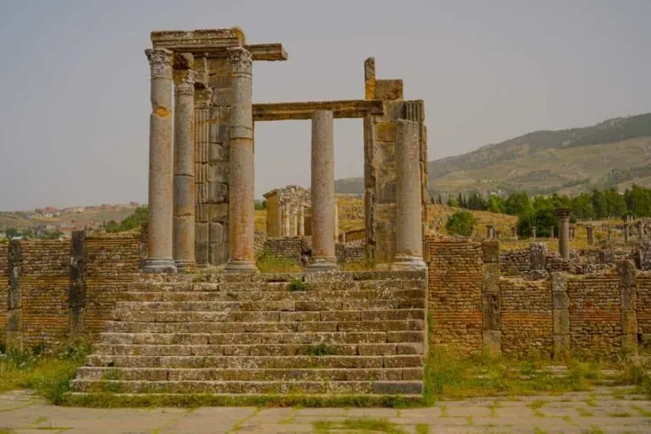 Djemila roman ruins in Algeria