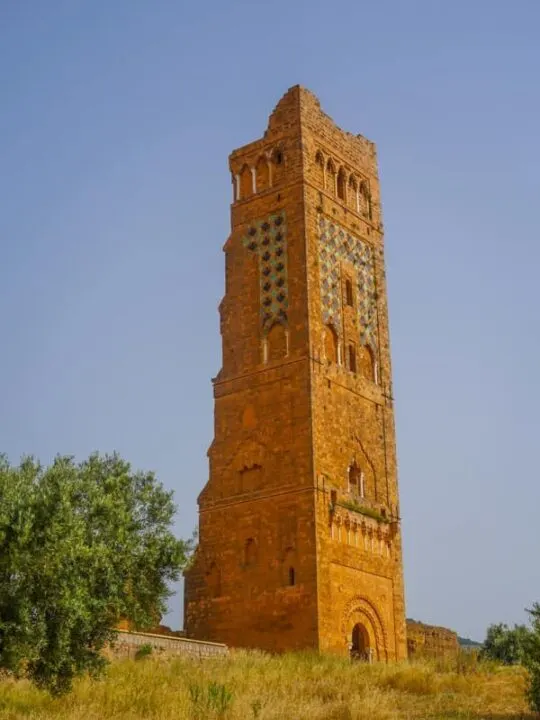 The 38 meter tall Minaret Mansourah