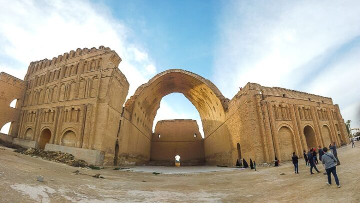 the ruins of the ancient city of Ctesiphon outside Bagdhad