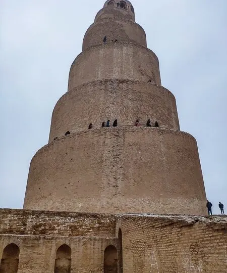 Close up with the Minaret /Malwiya Tower in iRAQ