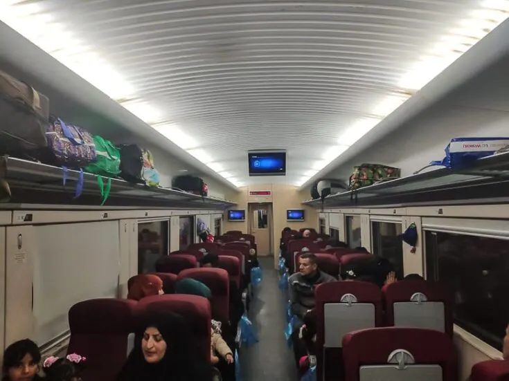The train got completely full on Iraq train