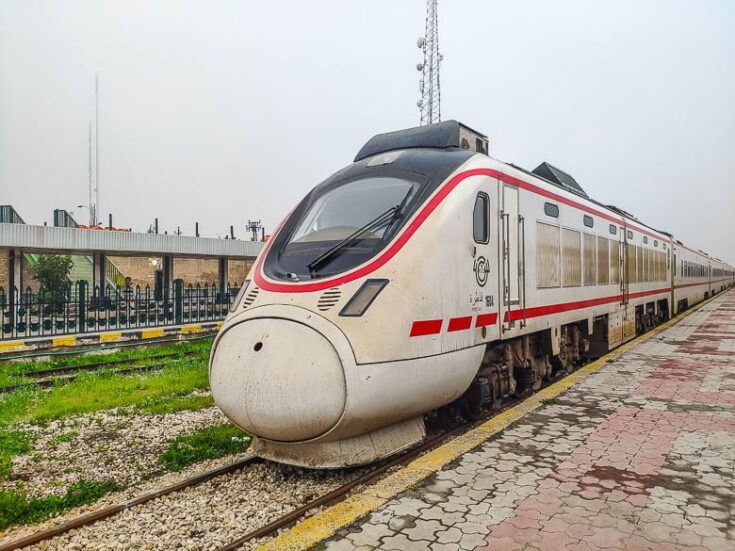 Another train parked at Baghdad Railway Station.