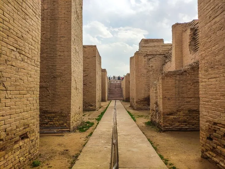 Orginal walkways in Babylon, this is where the Ishtar gate which is located in Berlin once stood.