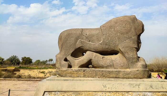 lion of babylon statue iraq