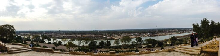 The River of Babylon as seen from Saddam Husseins palace
