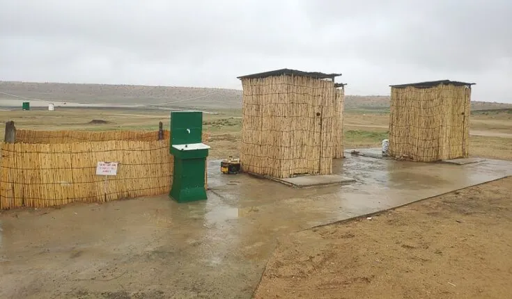 2 of the five toilets that´s put up, it´s western working flushing toilets, and its´clean! turkmenistan toiliets