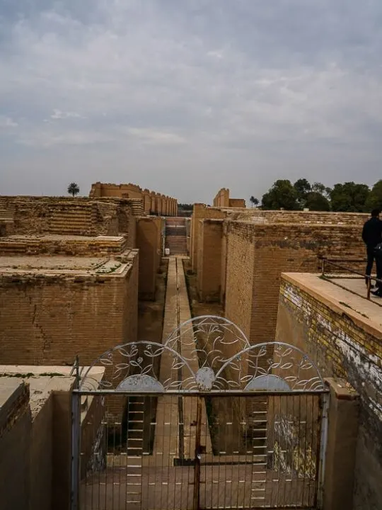 Original walkways in Babylon, this is where the Ishtar gate which is located in Berlin once stood.
