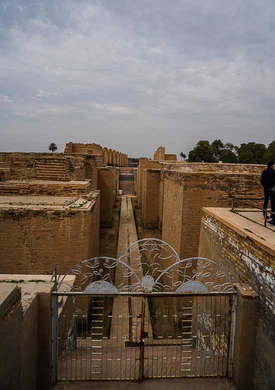 Original walkways in Babylon, this is where the Ishtar gate which is located in Berlin once stood.