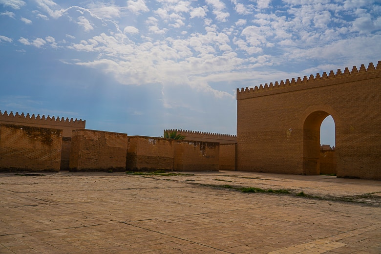 Inside what is believed to have been Nebuchadnezzar palace.