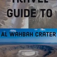 Travel guide to AL WAHBAH CRATER IN SAUDI ARABIA.