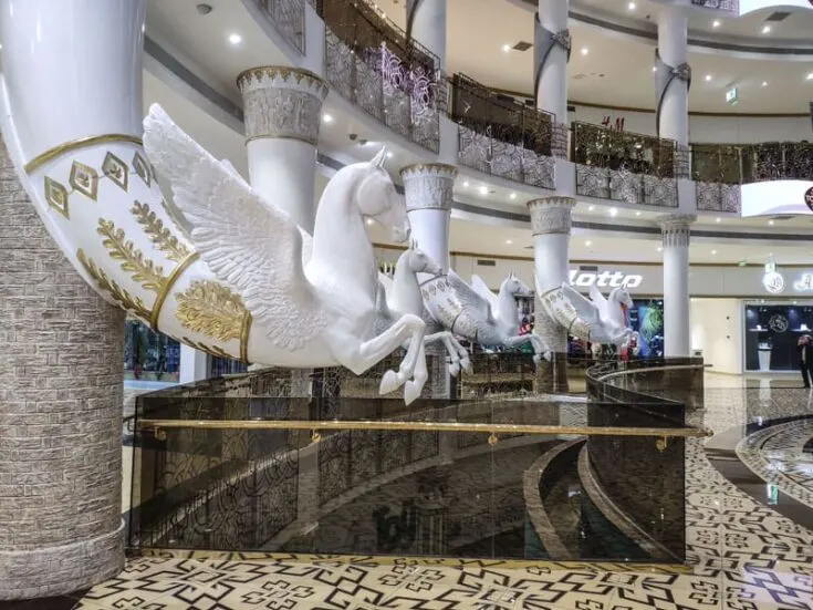 Ashgabat shopping mall marble turkmenistan