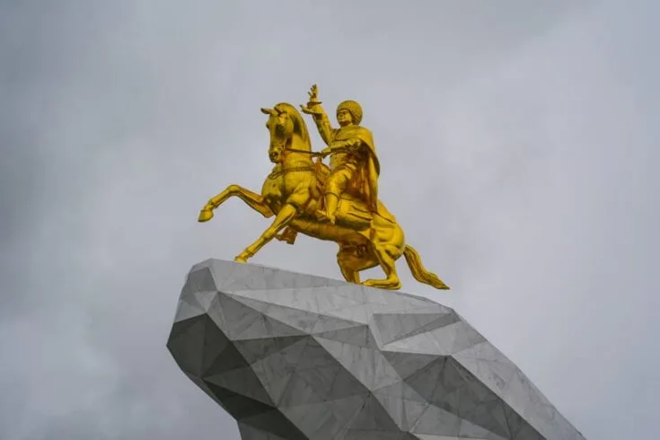 Horse statue in Ashgabat turkmenistan