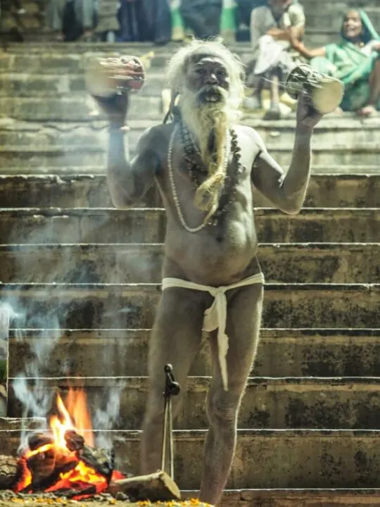 holy man in Varanasi