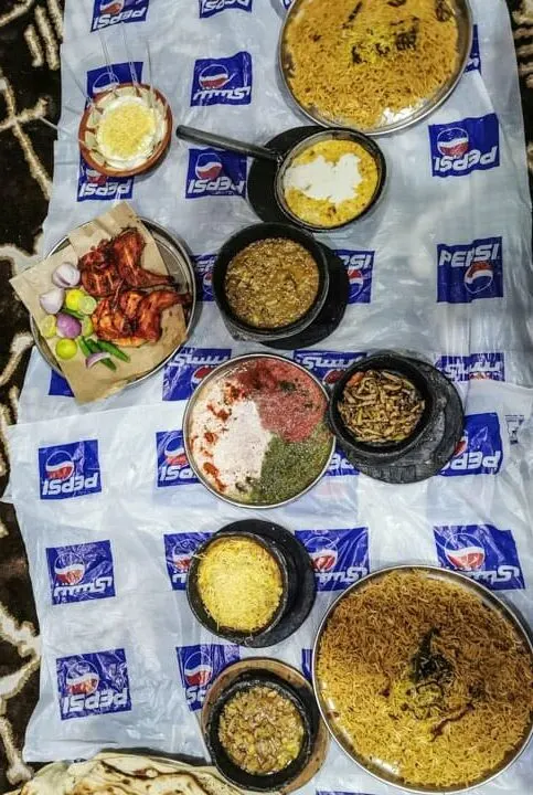a typical local dinner in Saudi Arabia