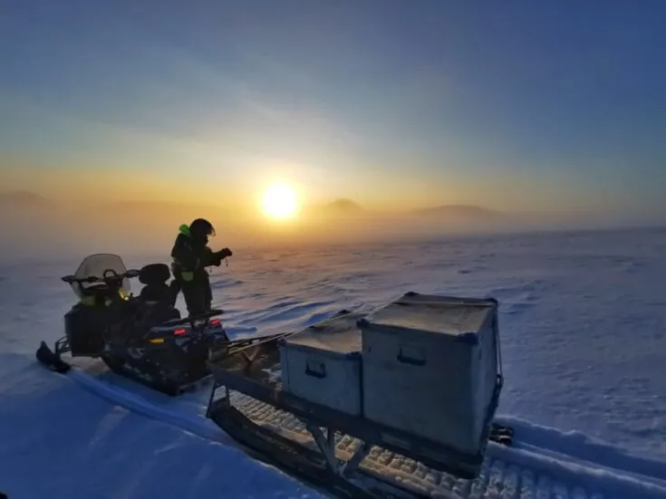 snowmobile trip to Longyear byen