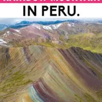 There´s a new and alternative rainbow mountain in Peru, an easy day trip from the world heritage city of Cusco