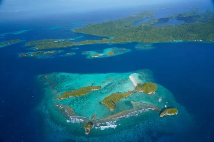 More beauty from the rock islands from the air