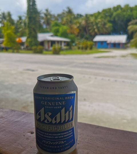 While Palau has it´s own beer, so are only Japanese and American beer sold at Peleliu