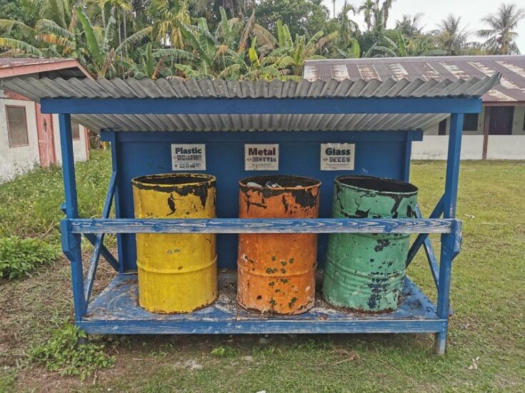 Palau have some of the strictest environmental laws in the world and sorting out your garbage is an important thing here.