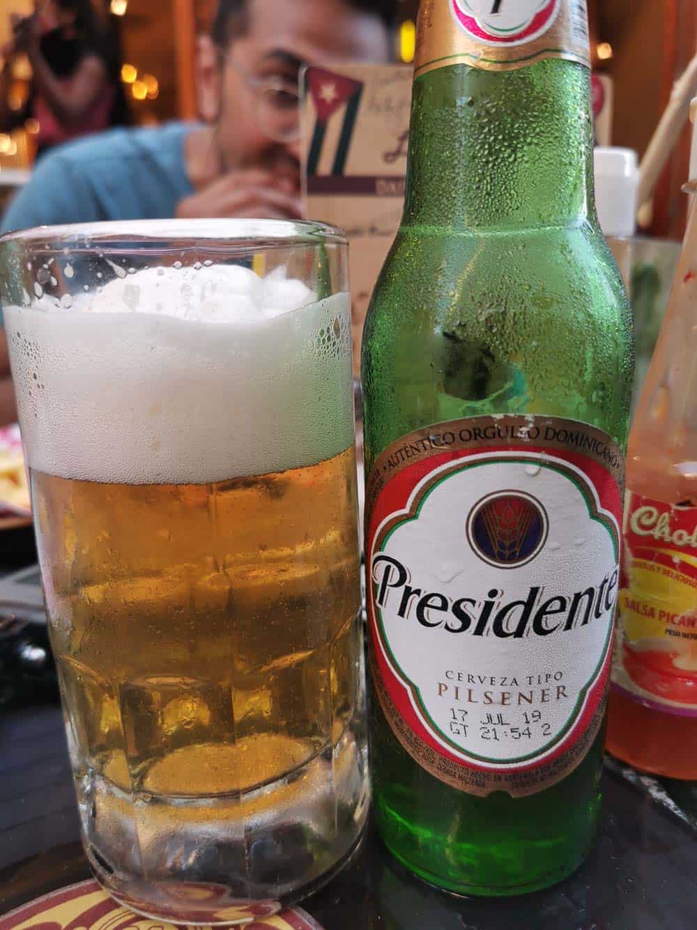 Presidente beer sold in Cuba
