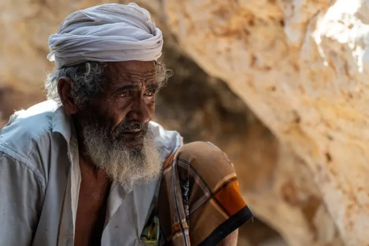 an old local man at Shuab Socotra