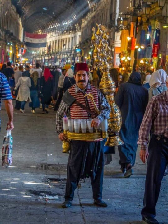 tamarind juice seller in Damascus