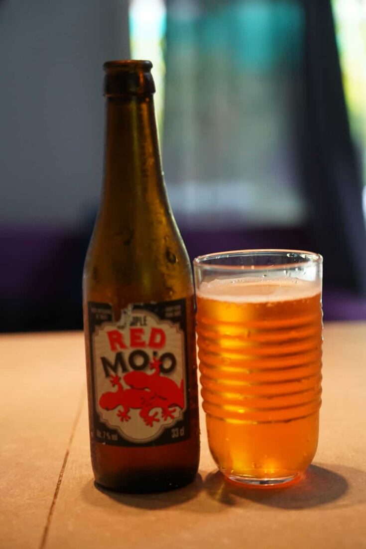 Triple Red Mo'o beer French Polynesia