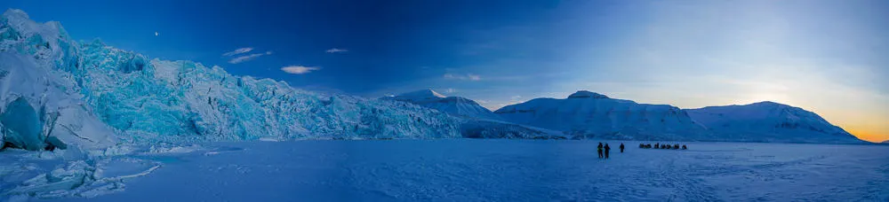 Svalbard winter landscape
