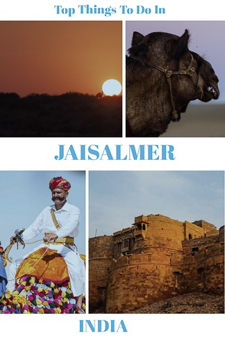 Travel guide to Jaisalmer the golden city in India in the state of rajasthan