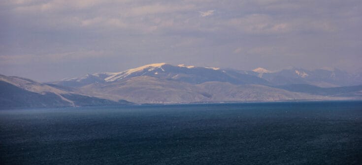 mountains lake sevan armenia