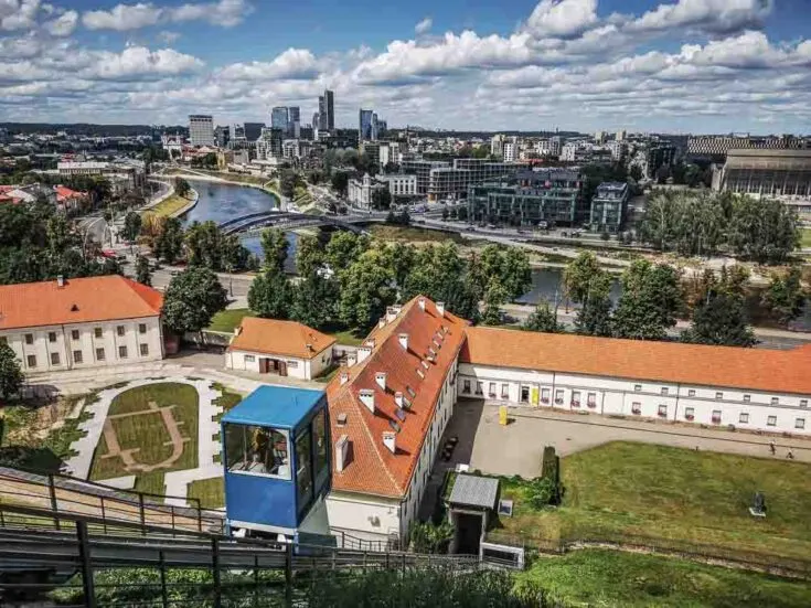 Funicular train to Gediminas’ Tower vilnius