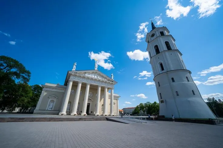 Vilnius Cathedral in Vilnius Lithuaia