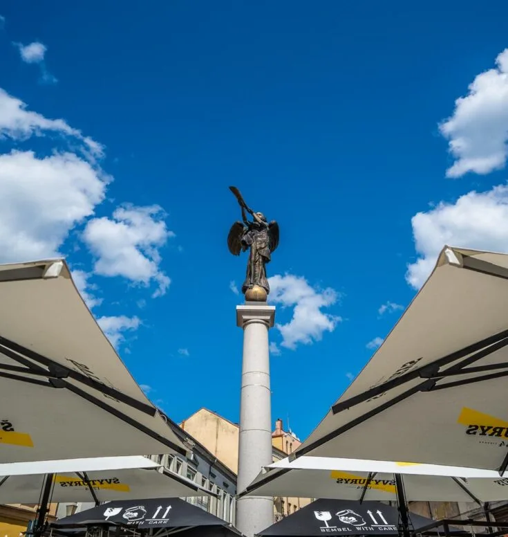 Angel of Užupis vilnius lithuania