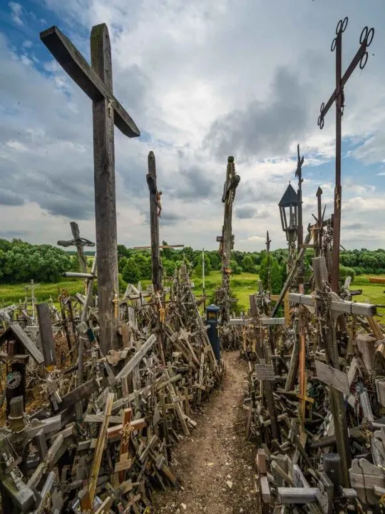 There´s a couple of crosses at the Hill of Crosses