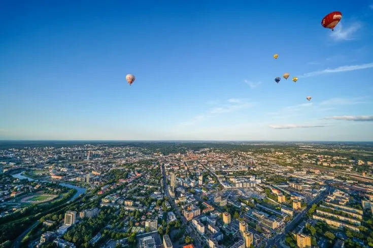 Hot air ballon Vilnius Lithuania