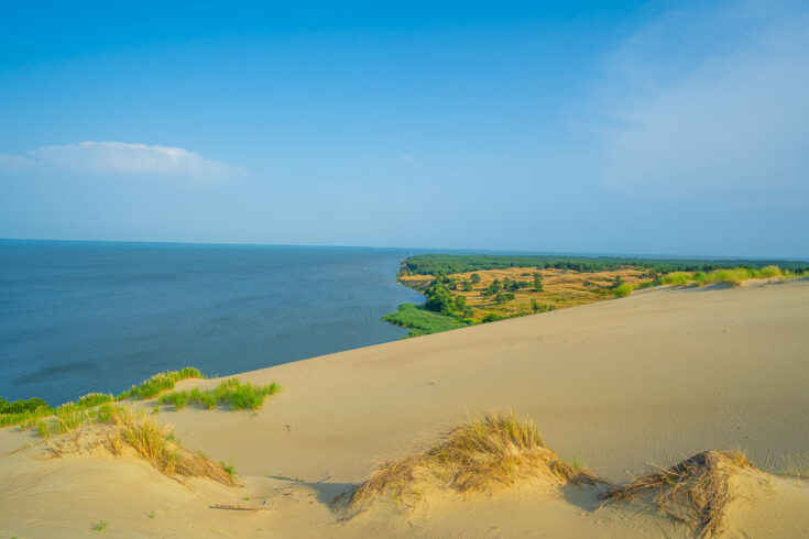 Curonian Spit is home to some of the largest sand dunes in Europe