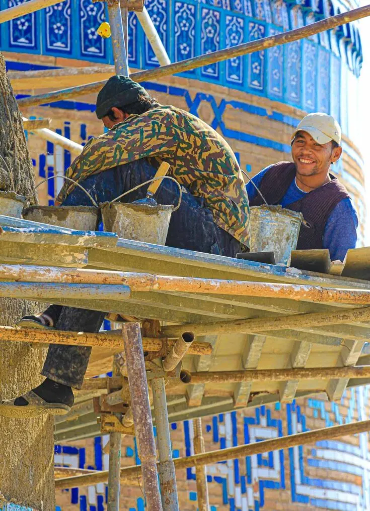 restoration samarkand uzbekistan