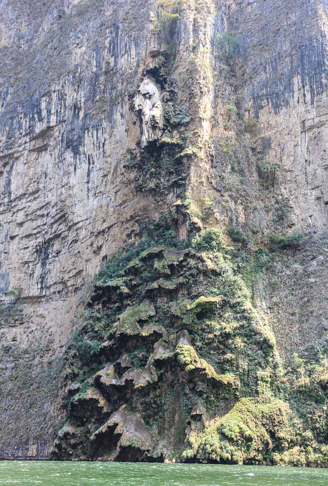 Christmas Tree waterfall Sumidero Canyon Mexico