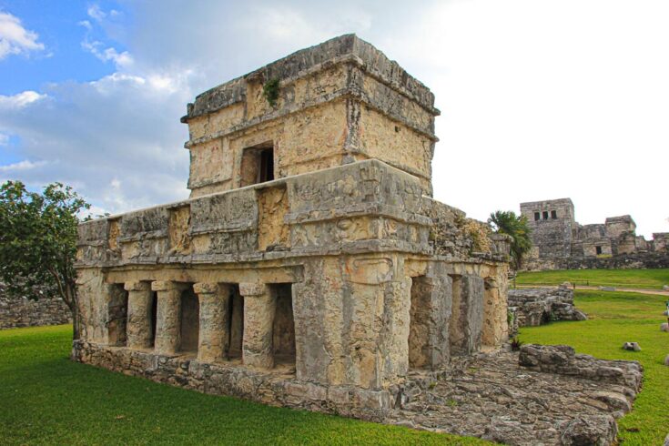 Temple of the Frescoes Tukum Mexico
