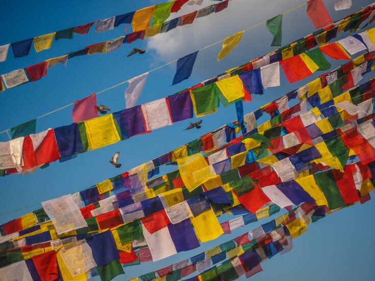 Nepal prayer flags