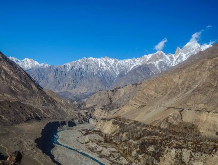 Normal scenery on the Karakoram Highway.