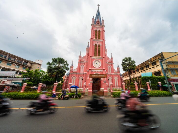 Tan Dinh Church the pink church in ho chi minh city