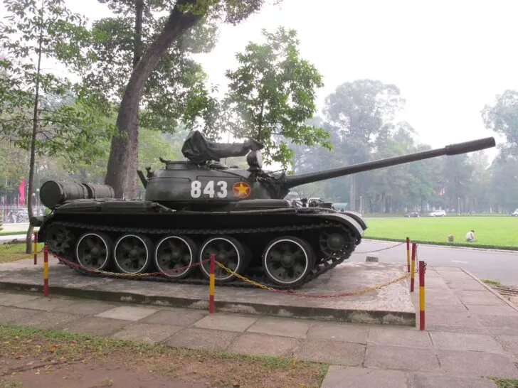 T-54 tank crashed saigon vietnam